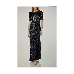 Adrianna Papell blue gown size 8